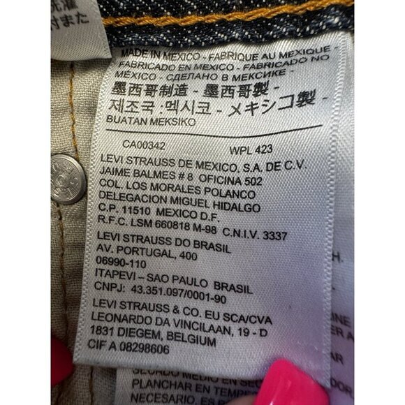 Levis 505 Retro Classic Mens Jeans 34x30 Faded Stone wash Y2K Denim Streetwear - Picture 5 of 11